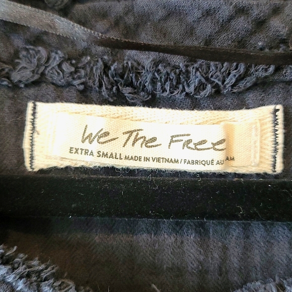 We The Free XS Oversized Top T Shirt Black - Picture 4 of 4